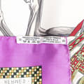 Miniatyrbilde 6 av 7: Pre-owned Hermès Harnais Francais Premier Empire Silk Scarf White