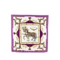 Miniatyrbilde 1 av 7: Pre-owned Hermès Harnais Francais Premier Empire Silk Scarf White