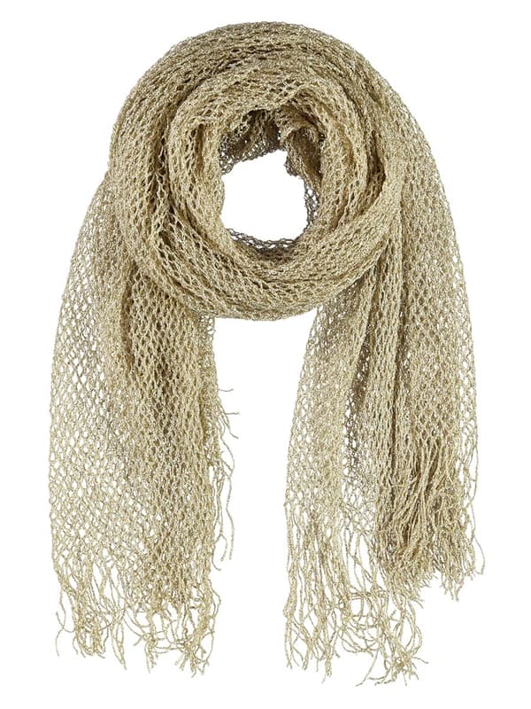 Beige Passigatti-scarf för kvinnor