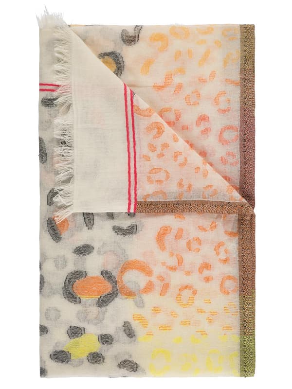 Dametørklæde leopard orange Passigatti