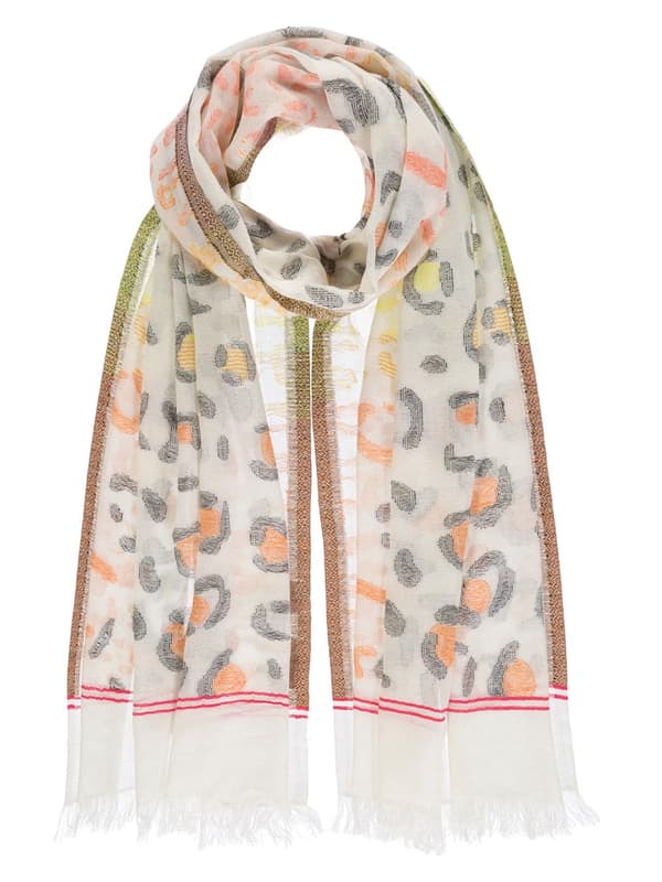 Dametørklæde leopard orange Passigatti