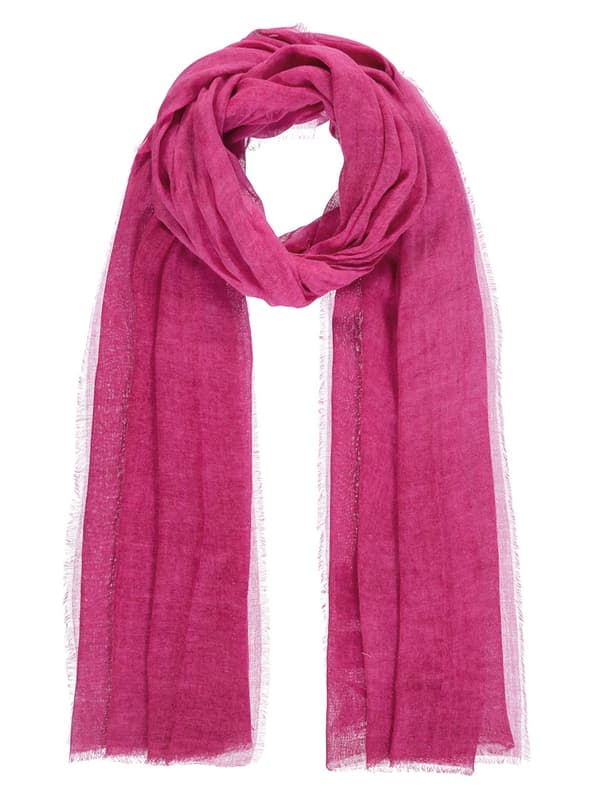 Damer let tørklæde uden mønstre fuchsia Passigatti