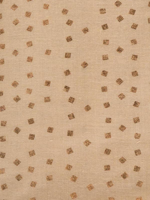 Naisten huivi kultakuvioinen beige Passigatti