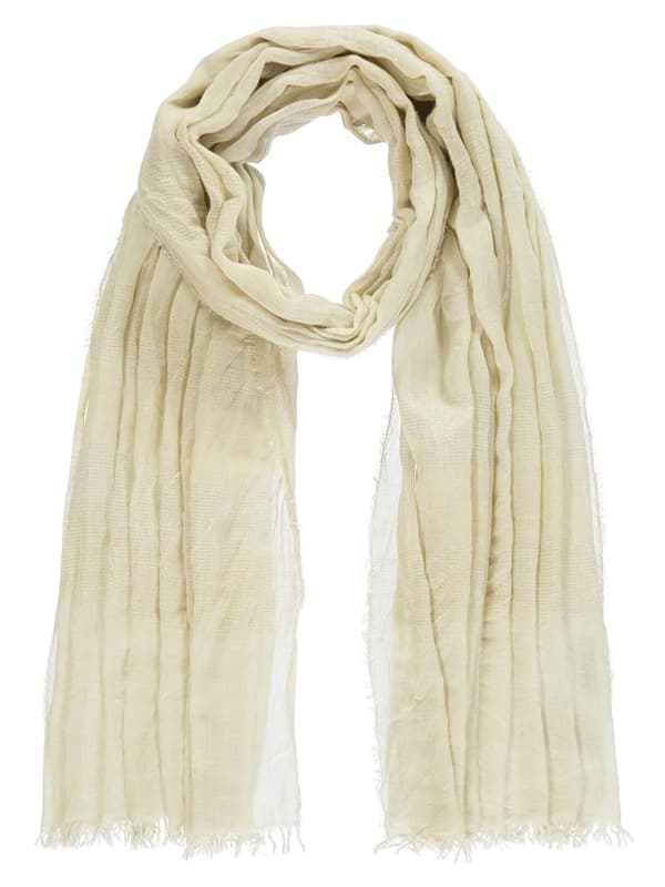 Naisten vaalea boheemi huivi beige Passigatti