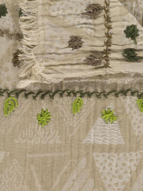Beige Passigatti-scarf för kvinnor