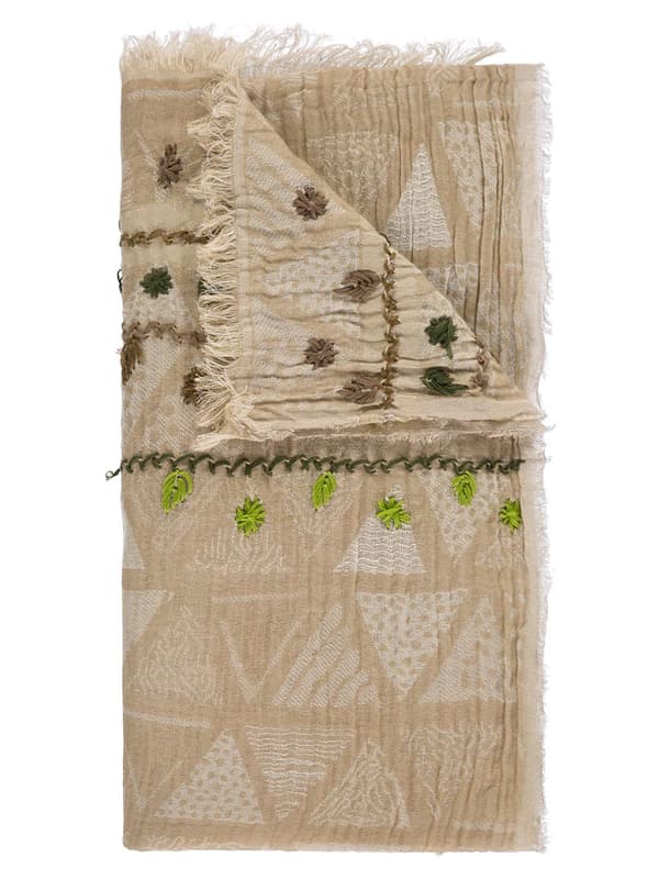 Beige Passigatti-scarf för kvinnor