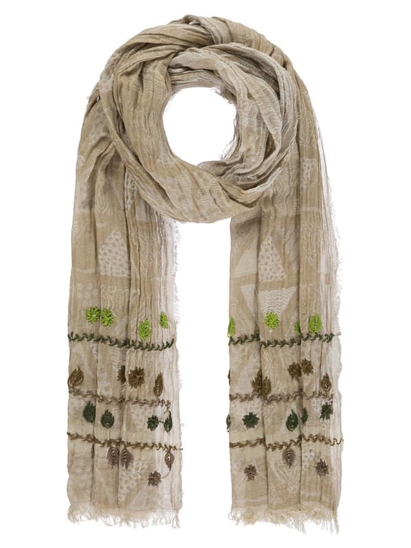 Beige Passigatti-scarf för kvinnor
