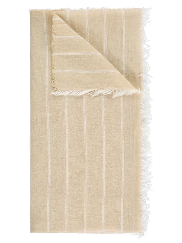 Naisten kevyt pellavahuivi, beige, Passigatti