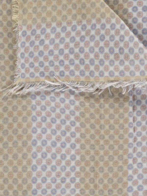 Naisten raidallinen huivi beige Passigatti