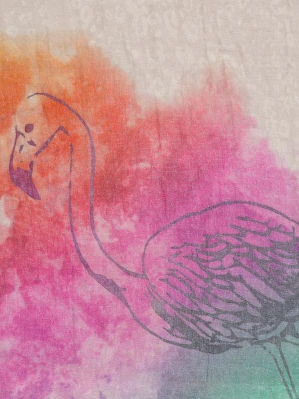 Naisten flamingo-huivi beige Passigatti