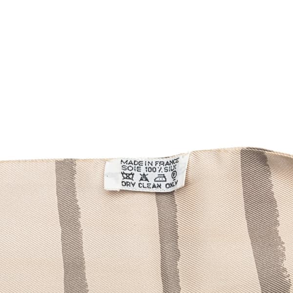 Pre-owned Hermès Mediterranee Silk Twilly Scarf Gray