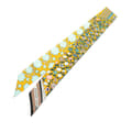 Miniatyrbilde 1 av 5: Pre-owned Hermès Tapis Persans Silk Twilly Scarf Yellow