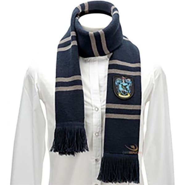 Cinereplikor - Harry Potter - Scarf - Ultra Soft Blue & Grey - Officiellt licensierad - Ravenclaw House - 190 cm - Blue & Grey