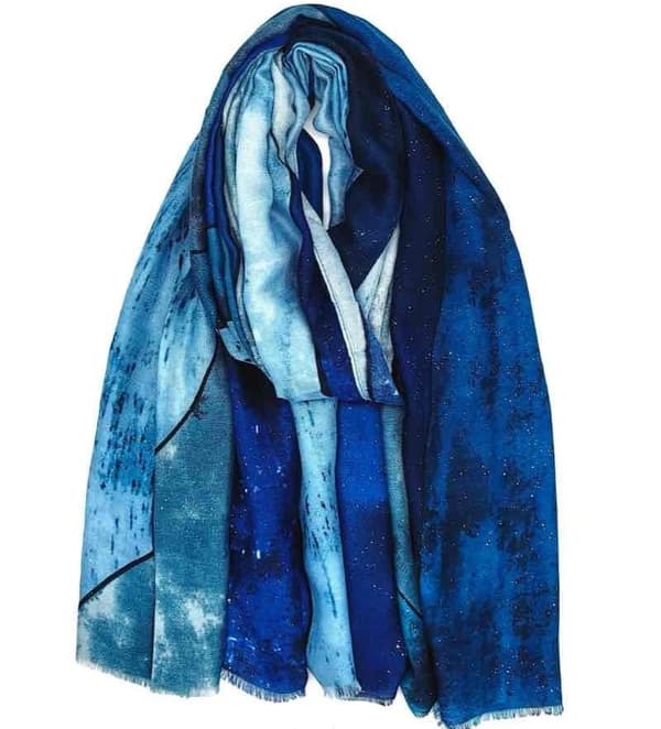Printed scarf 180x90 - several colors