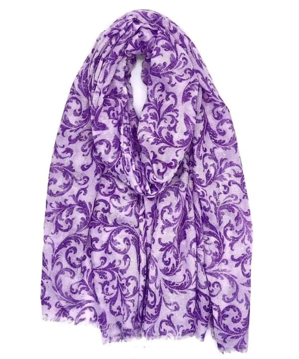 Fancy glittery printed scarf - several colors