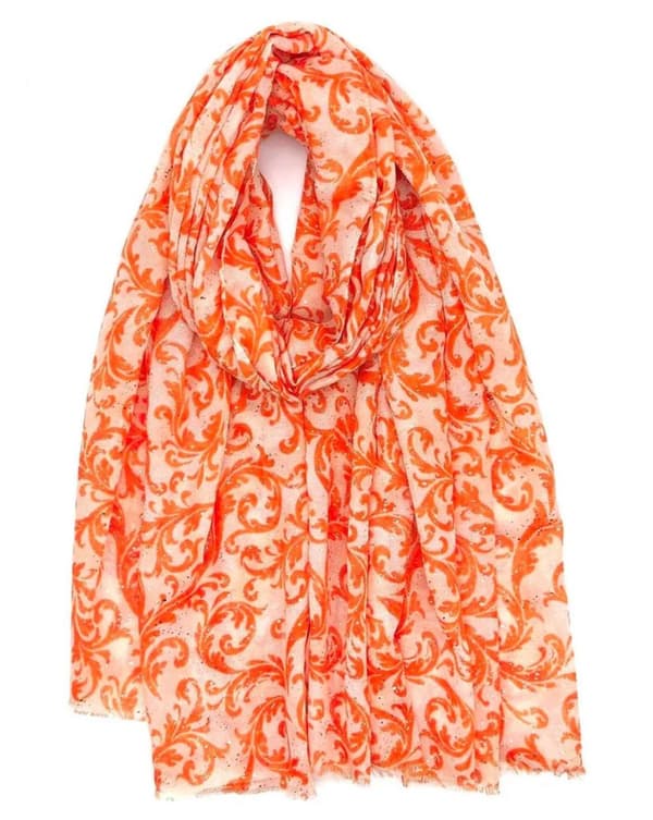 Fancy glittery printed scarf - several colors