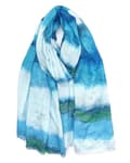 Pikkukuva 3 / 6: Scarf with gradient print and gilded decoration - multiple colors