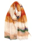 Pikkukuva 1 / 6: Scarf with gradient print and gilded decoration - multiple colors