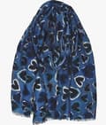Pikkukuva 1 / 3: Heart printed scarf available in several colors