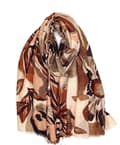 Pikkukuva 6 / 7: A scarf with flowers and leaves in several colors