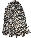 Miniatyrbillede 2 af 6: Leopard print scarf with tassels - multiple color choices