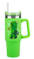Miniatyrbild 2 av 5: Minecraft Grön 900 ml Isolerad Mugg med Sugrör, Paladone