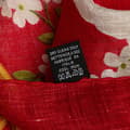 Miniatyrbild 5 av 5: Pre-owned Chanel Camellia Printed Linen Scarf Red
