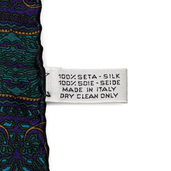Pre-owned Chanel Gripoix Silk Scarf Green