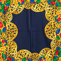 Pikkukuva 5 / 5: Pre-owned Chanel Gripoix Buttons Silk Scarf Blue