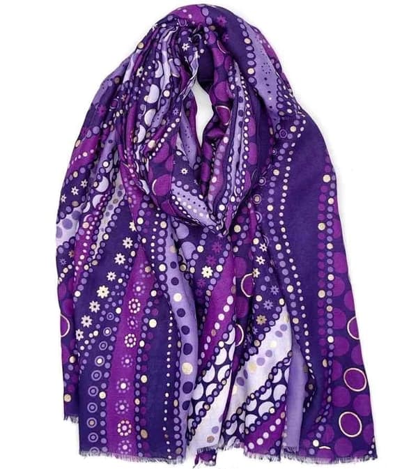 Scarf with stylish pattern - several colors