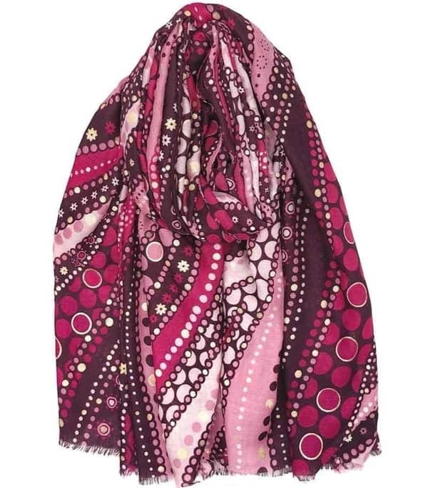 Scarf with stylish pattern - several colors