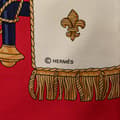 Pikkukuva 2 / 4: Pre-owned Hermès Vue Du Carosse De La Galere La Reale Silk Scarf Red