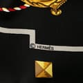 Pikkukuva 3 / 5: Pre-owned Hermès Keys Les Cles Silk Scarf Black