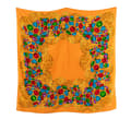 Pikkukuva 1 / 3: Pre-owned Chanel Gripoix Buttons Silk Scarf Orange