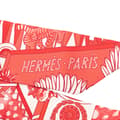 Pikkukuva 3 / 5: Pre-owned Hermès Animapolis Silk Twilly Scarf Red