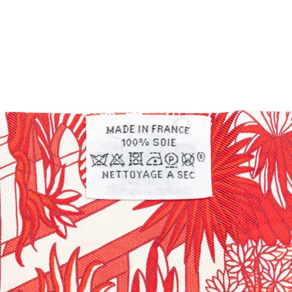 Pre-owned Hermès Animapolis Silk Twilly Scarf Red