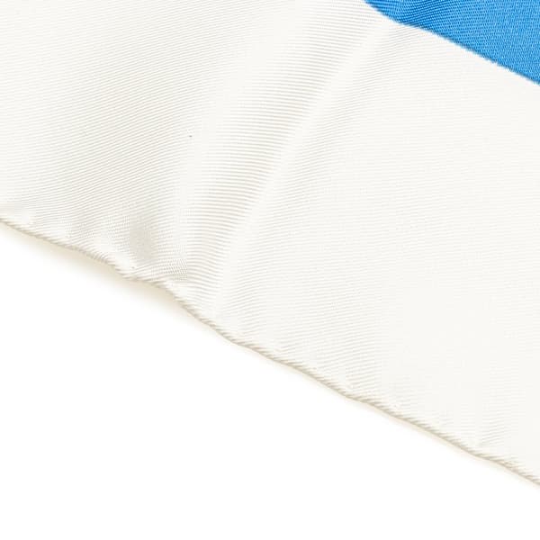 Pre-owned Hermès Le Mors A La Conetable Silk Scarf Blue