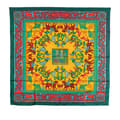 Miniatyrbillede 1 af 7: Pre-owned Hermès Early America Silk Scarf Green