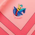 Pikkukuva 5 / 5: Pre-owned Hermès Raconte Moi le Cheval Silk Scarf Pink