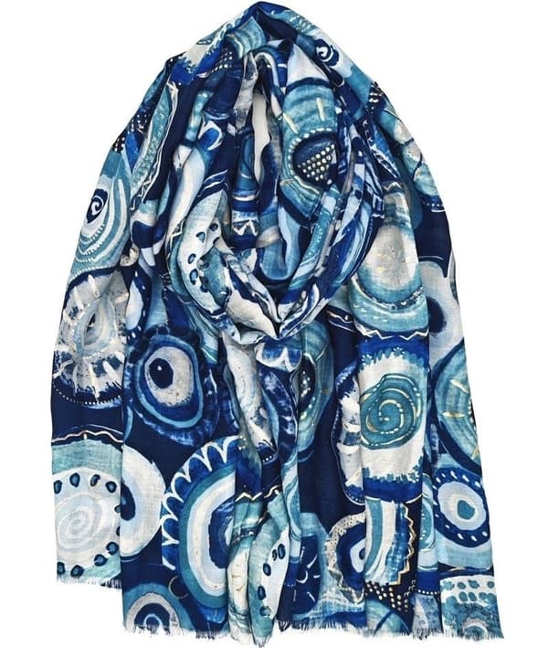Agélii Fashion - Mysig scarf i flera färger 180x90 Blå