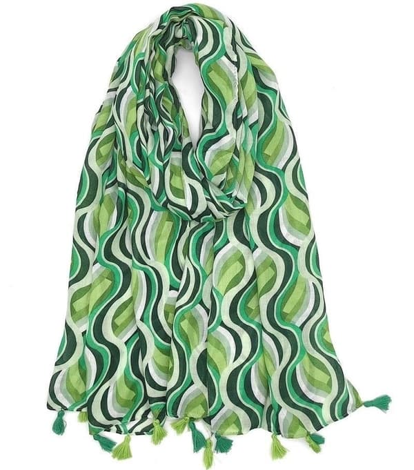 Agélii Fashion - Scarf med tofsar - finns i flera färger