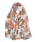 Miniatyrbild 1 av 2: Agélii Fashion - Blommig scarf i flera somriga färger