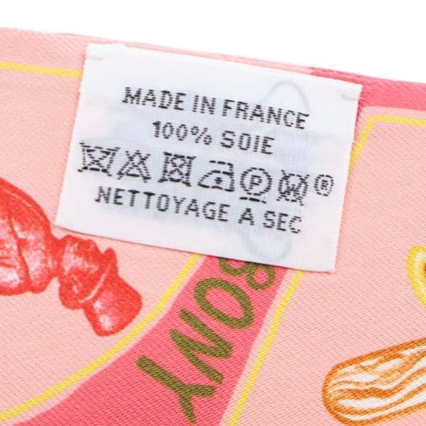 Pre-owned Hermès Funny Ice Cream Silk Twilly Scarf Pink