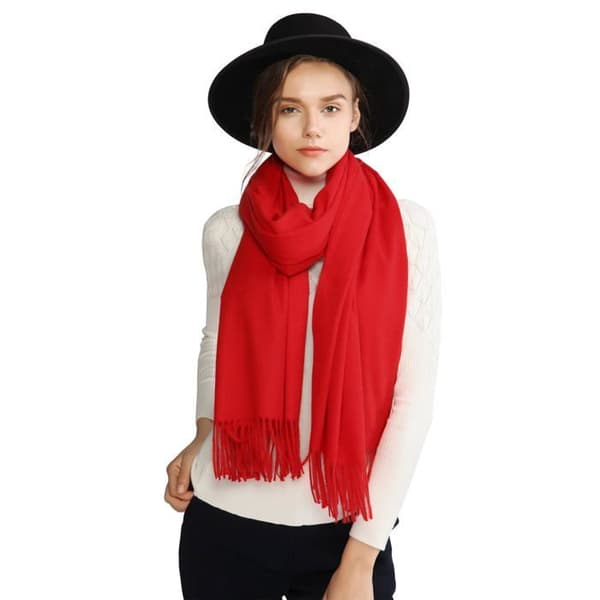 Riiqiichy Dam Echarpe Pashmina Chale Etole Vinter Bröllop Varm Foulard Stora Långa Echarpes