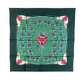 Miniatyrbillede 1 af 5: Pre-owned Hermès Traite Des Armes Silk Scarf Green