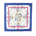 Miniatyrbild 1 av 5: Pre-owned Hermès Les Becanes Silk Scarf White