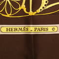 Miniatyrbild 3 av 4: Pre-owned Hermès Les Muserolles Silk Scarf Brown