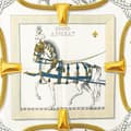 Miniatyrbillede 3 af 5: Pre-owned Hermès Grand Apparat Silk Scarf White