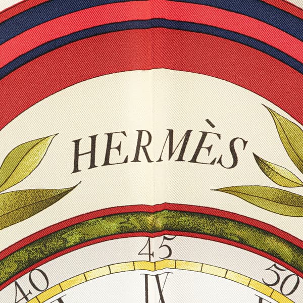 Pre-owned Hermès Parmi Les Fleurs Je Compte Les Heures Silk Scarf Blue