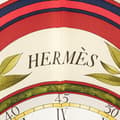 Miniatyrbillede 3 af 6: Pre-owned Hermès Parmi Les Fleurs Je Compte Les Heures Silk Scarf Blue